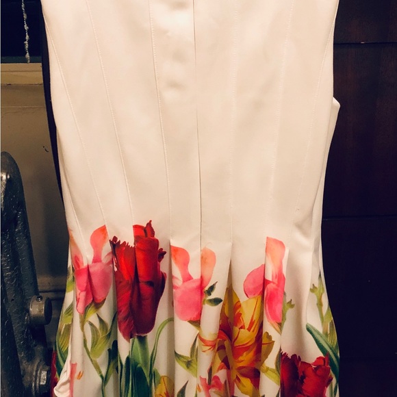 Calvin Klein Women's Floral Print Fit & Flare Dress - Picture 3 of 6